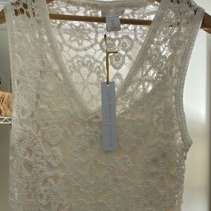 House of Harlow 1960 Cream Lace Maxi Dress